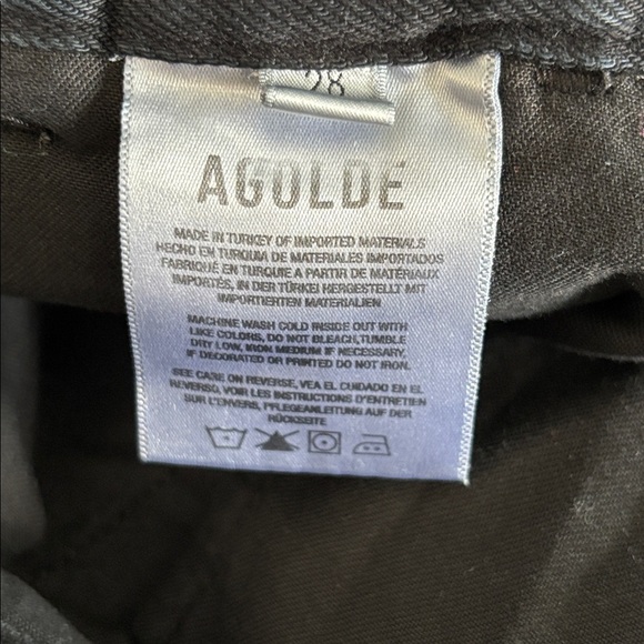 AGOLDE Becker Denim Miniskirt in Black Size 6 - Picture 5 of 6